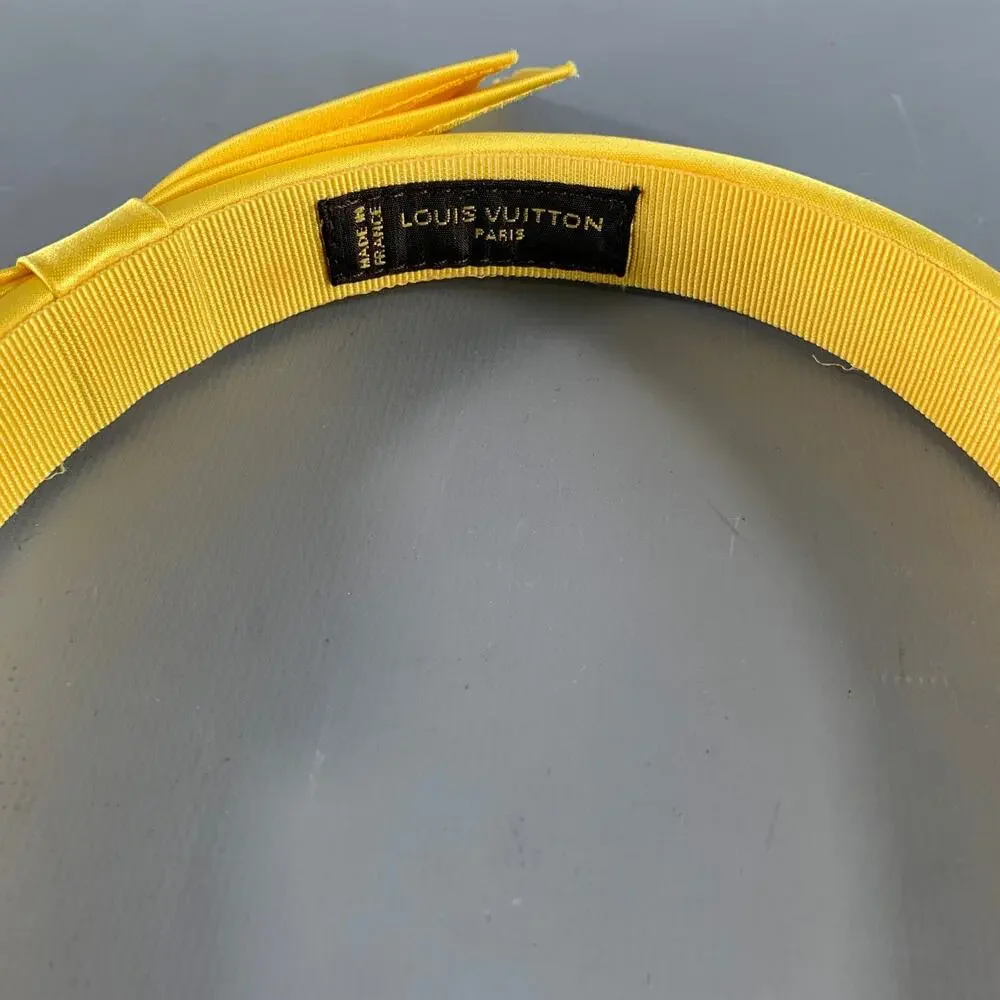 LOUIS VUITTON Yellow Grosgrain Ribbon Hats